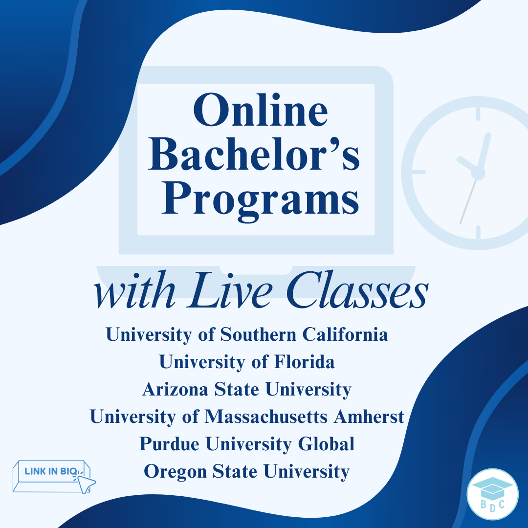 Online Bachelor's with Live Classes