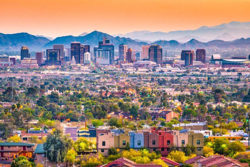 Phoenix, Arizona is a top place to live with an online business degree.