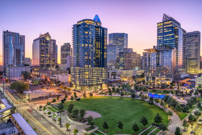 Charlotte, NC is a great place to live with an online business degree.